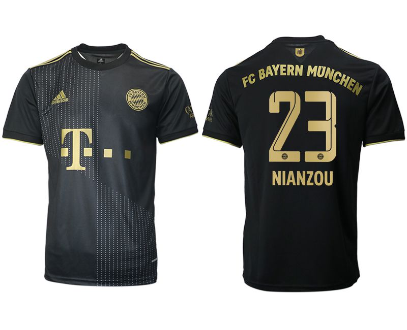 Men 2021-2022 Club Bayern Munich away aaa version black #23 Adidas Soccer Jersey